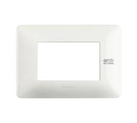 Placca antibatterica Bticino Matix 3 Moduli Bianco AM4803BAB