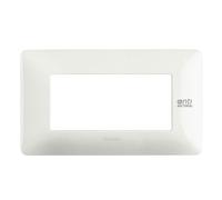 Placca antibatterica BTicino Matix 4 Moduli Bianco AM4804BAB