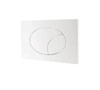 Placca ASTRA bianca doppio tasto - compatibile cassette GEBERIT
