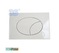 Placca ASTRA bianca doppio tasto - compatibile cassette GEBERIT