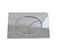 Placca ASTRA cromata cromo lucido doppio tasto - compatibile cassette GEBERIT