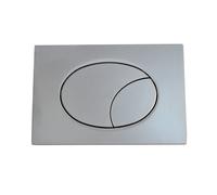 Placca ASTRA cromo satinata doppio tasto - compatibile cassette GEBERIT