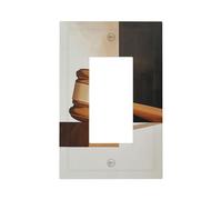 Placca astratta minimalista geometrica giustizia interruttore della luce piastra frontale copertura singola bilanciere 1 banda decoratore presa coperture per la casa cucina camera bagno Decor
