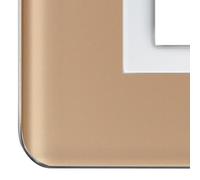 Placca Ave 44P04Bel"Personal 44" 4 Moduli Beige Lucido