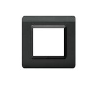 Eva Placca Sistema 44 44PY03GSL Tecnopolimero 3 moduli Grigio scuro lucido