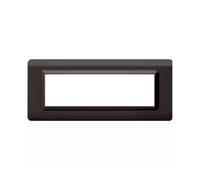 Placca Ave 44Py07Gsl "Tecnopolimero 44" 7 Moduli Grigio Scuro Lucido