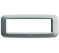 Placca Ave Argento Opaco 6 Moduli Yes 45 Tecnop. 6 Mod. ( AVE cod. 45PY06AO )