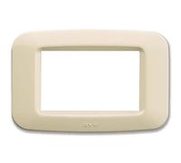 Placca Ave in tecnopolimero Yes 45 3 Moduli bianca Blanc lucida 45PY03BP