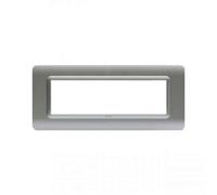 Placca Ave SISTEMA 44 tecnopolimero argento opaco 7 moduli 44PY07AO