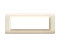 Placca Ave SISTEMA 44 tecnopolimero sabbia 7 moduli 44PY07SA