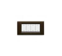 PLACCA BANQ.TECNOP.6M.GRIGIO SC.MET