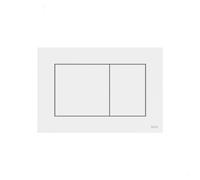 Placca Bianca Sottile Doppio Scarico 9240400 Tece