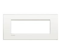 BTICINO LIVINGLIGHT AIR LNC4807BN PLACCA PIATTA 7 MODULI - BIANCO PURO