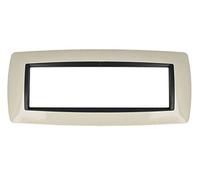 Placca Bombe 7M 7 Moduli Posti Compatibile Con Bticino Living International Per Scatola 507 (Sabbia)
