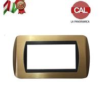 PLACCA BTICINO LIVING INTERNATIONAL IN OTTONE MASSICCIO CAL LA PANORAMICA