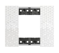 Placca Bticino Living Now 2 moduli colore Pixel KA4802MW
