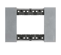 Placca Bticino Living Now 3 Moduli colore Moon KA4803NW