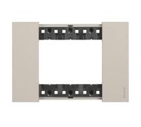 Placca Bticino Living Now 3 moduli colore sabbia KA4803KM