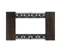 Placca Bticino Living Now 4 moduli colore legno noce KA4804LG