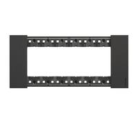 Placca Bticino Living Now 6 moduli colore nero KA4806KG
