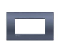Placca Bticino LivingLight AIR blue moon 4 posti LNC4804BM