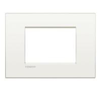 BTicino LNC4803BN Livinglight Air Placca 3 Moduli, Bianco