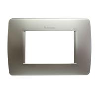 Placca Bticino Luna 3 moduli verde metallizzato C4803VM