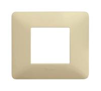 Placca bticino matix corda a 2 moduli scatola rotonda AM4802BCD
