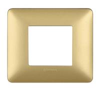 Placca Bticino Matix 2 moduli gold AM4802MGL