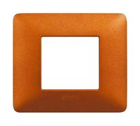 Placca Bticino Matix 2 moduli rosso terra AM4802TRT