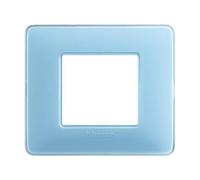 Placca Bticino Matix 2 moduli turchese AM4802CAR