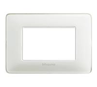 Placca BTicino Matix 3 moduli 84x120 mm bianco ghiaccio Ghiacciaio