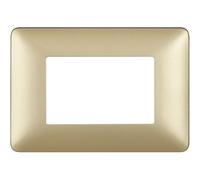 Placca BTicino Matix 3 moduli 84x120 mm gold Gold