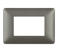 Placca Bticino Matix 3 moduli iron AM4803MIR