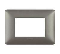 Placca Bticino Matix 3 moduli iron AM4803MIR
