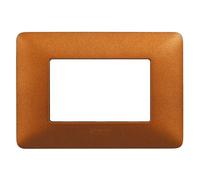 Placca Bticino Matix 3 moduli rosso terra AM4803TRT