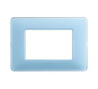 Placca Bticino Matix 3 moduli turchese AM4803CAR