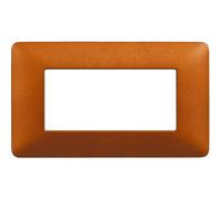 Placca Bticino Matix 4 moduli rosso terra AM4804TRT