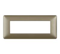 Placca Bticino Matix 6 moduli titanium AM4806MTA