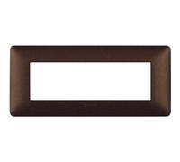 Placca Bticino Matix 6 moduli marrone caffè AM4806TGG