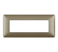 Placca Bticino Matix 6 moduli titanium AM4806MTA