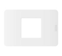 Placca Bticino MatixGO 2 moduli centrali bianca JA4819JW
