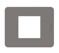 Placca Bticino MatixGO Tortora 2M JA4802TD