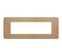 Bticino MatixGO Placca Bio JA4807BB, Placca Biologica, Materiale Biodegradabile, Placca Sostenibile, Design Minimale, Moderno, Versatile, Uso Interno, 7 Moduli