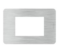 Placca Bticino MatixGO Effects 3 moduli alluminio JA4803EA