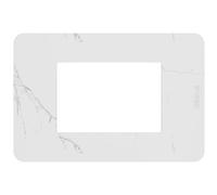 Placca Bticino MatixGO Effects 3 moduli Carrara effetto marmo JA4803EM