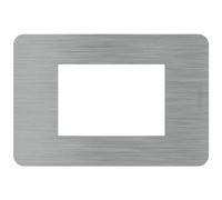 Placca Bticino MatixGO Effects 3 moduli Steel JA4803ES
