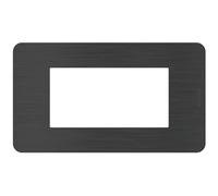 Placca Bticino MatixGO Effects 4 moduli Black Nick JA4804EN