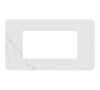 Placca Bticino MatixGO Effects 4 moduli Carrara effetto marmo JA4804EM