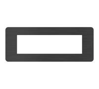Placca Bticino MatixGO Effects 7 moduli Black Nick JA4807EN